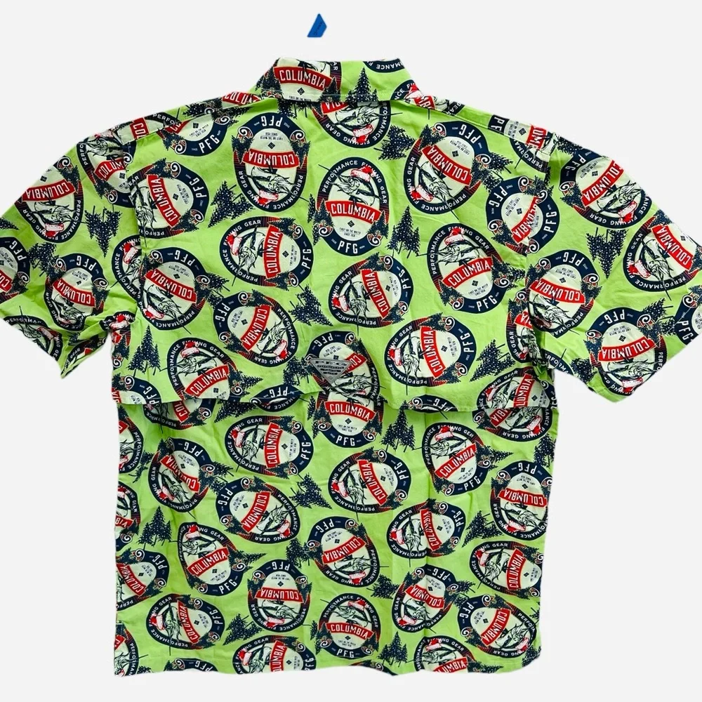 Columbia Men’s PFG Trollers Best MarlinVented Fishing Shirt Short Sleeve Size M